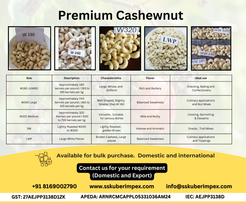 Cashew Nuts Exporter