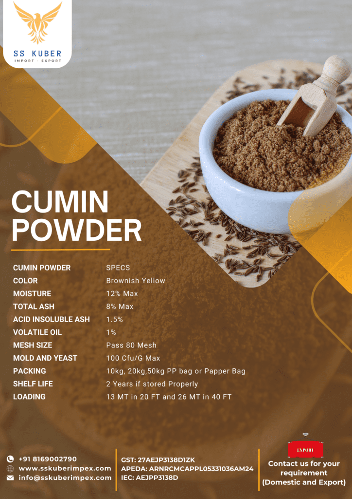 Cumin Powder Exporter